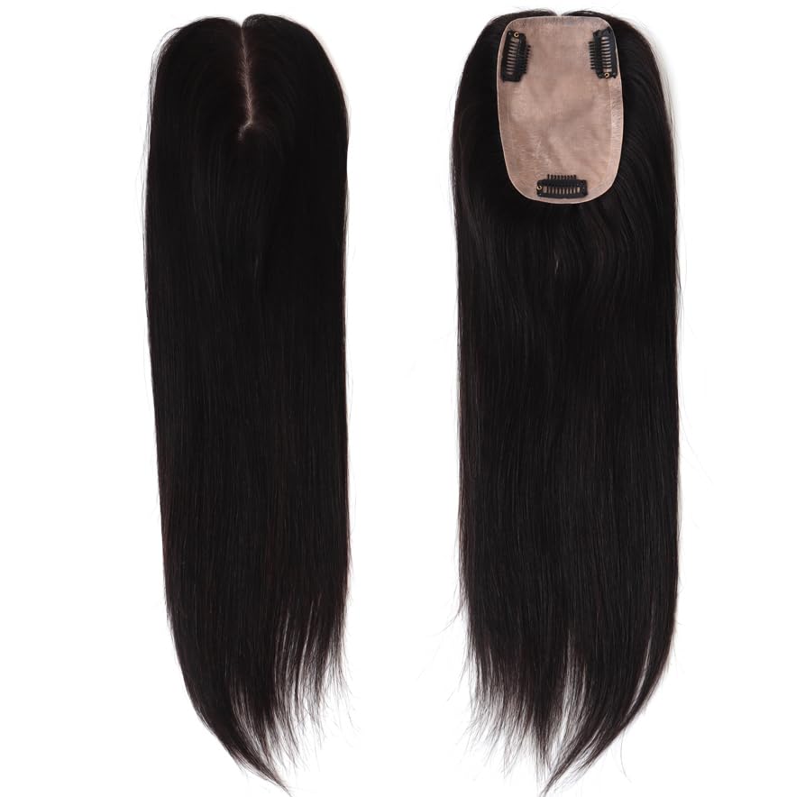 15in Human Hair Toppers for Women - 3