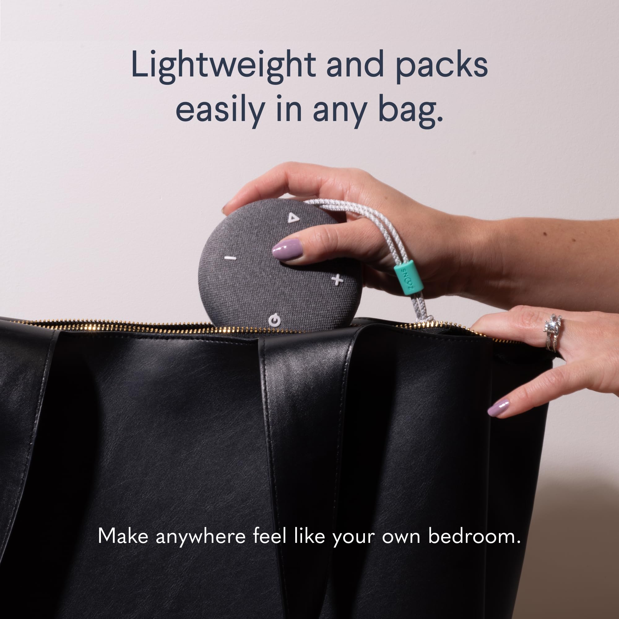 SNOOZ Original Charcoal White Noise Machine & SNOOZ Go Portable Sound Machine Bundle - Premium Sleep Aid for Home, Office & Travel | Noise Cancelling for Babies & Adults