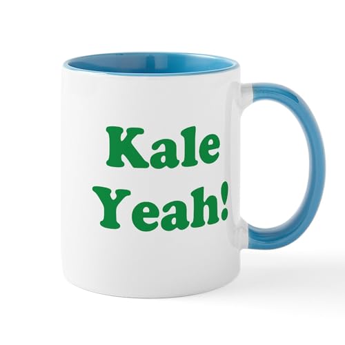 White/Blue Inside - Kale Yeah! Mugs