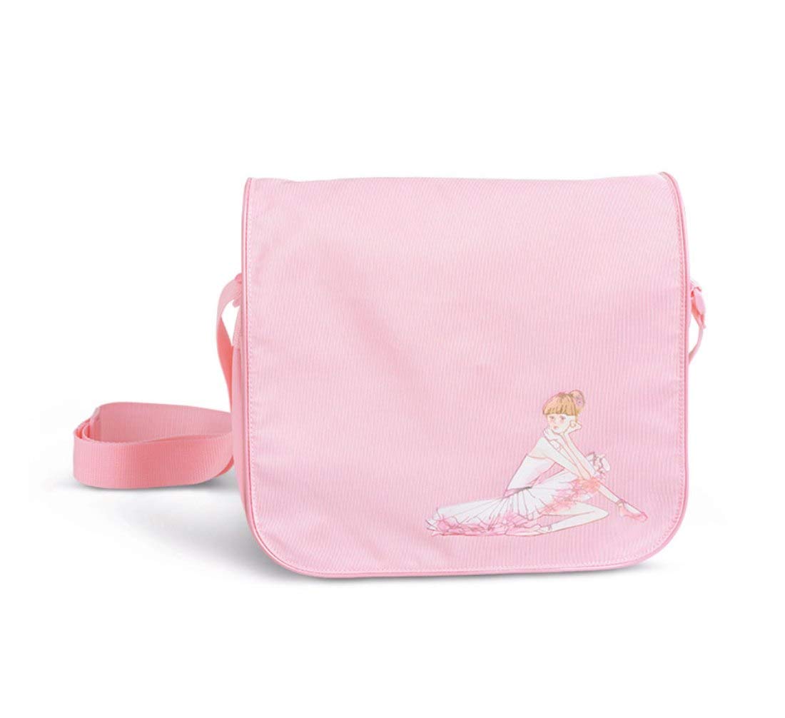 Bloch Adjustable Strap Ballet Dance Bag for Girls - Light Pink Shoulder Purse | Perfect for Dance Classes, Recitals & Ballet Performances