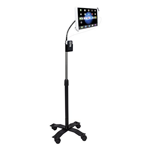Secure Adjustable Gooseneck Floor Stand for iPad 7th/8th/9th Gen 10.2