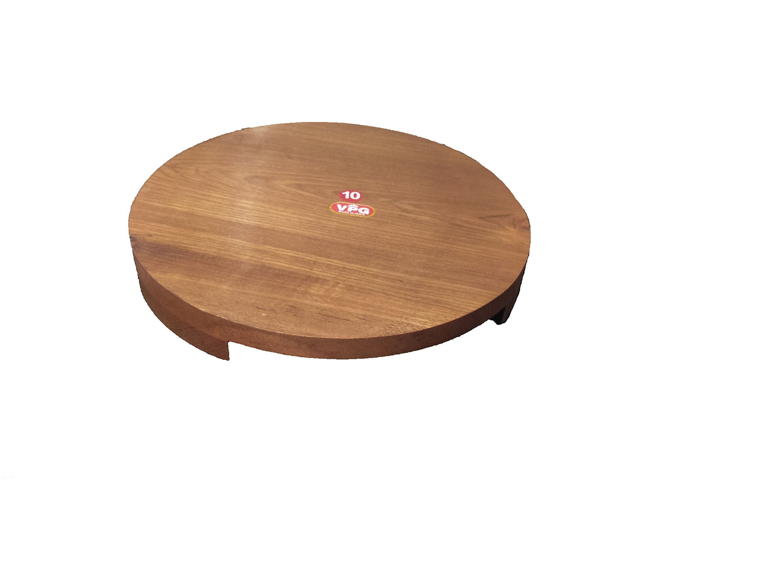Wooden Rolling Board & Roller Set - Premium Sagwan Wood Chakla Belan for Chapati & Dough Making - Traditional Indian Kitchen Tool - Perfect for Valentine's Day Gifts & Home Cooking