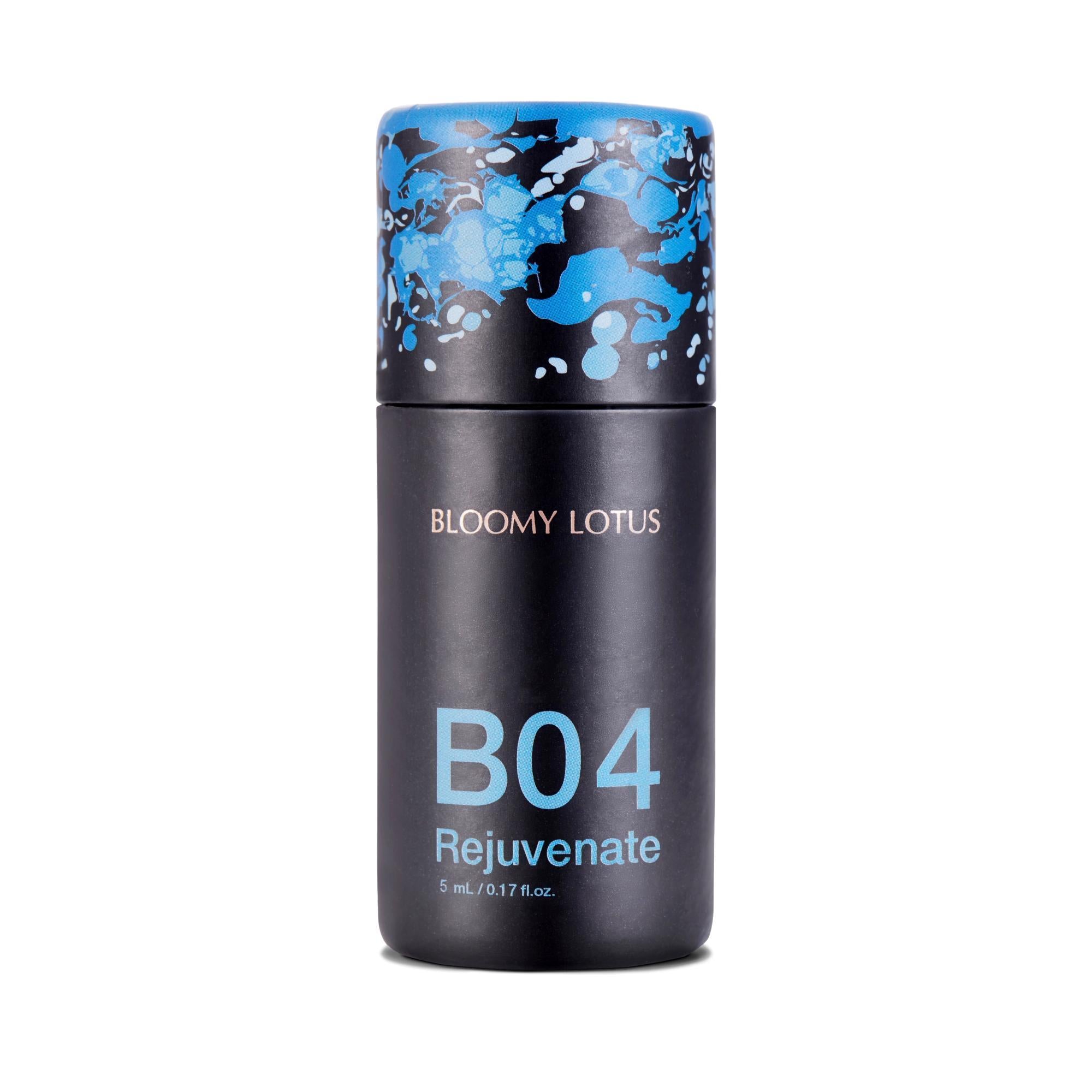 Bloomy Lotus Essential Oil - B04 Rejuvenate 5ml for Aromatherapy, Massage & Relaxation - Pure Natural Skin Care & Stress Relief