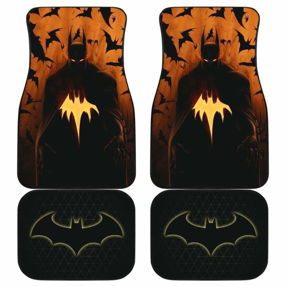 Batman Front and Back Car Mats - Non-Slip Custom Fit Floor Mats for Cars, SUVs, Trucks - Perfect for DC Comics Fans & Batman Lovers - Great for Daily Commute, Road Trips, and Superhero-Themed Car Interiors