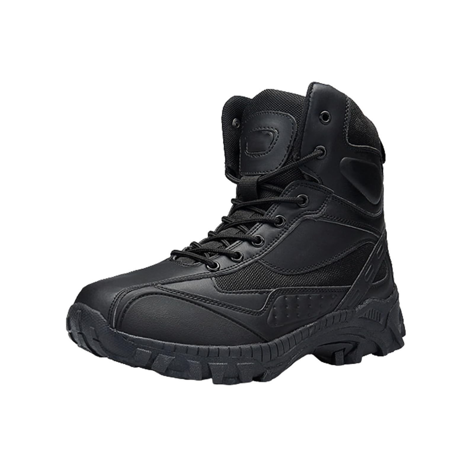 Kervaky Men's Military Tactical Boots - Lightweight Desert Combat Hiking Work Boots for Outdoor Activities, Durable & Hard Wearing - Black Size 39 - Perfect for Hiking, Hunting, and Tactical Missions