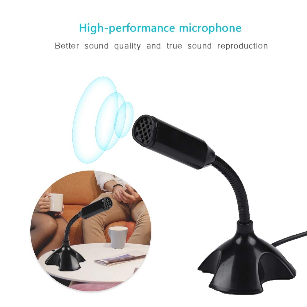 Wendry Professional USB Condenser Microphone - High Sensitivity, Low Noise Mini USB 2.0 Mic for PC/Laptop - Perfect for Gaming Streams, Zoom Meetings, Podcasting, Voice Chat & Online Singing