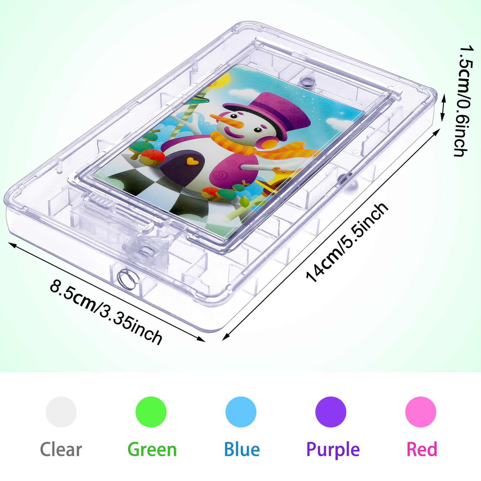 2 Pack Creative Maze Puzzle Present Card Holders - Fun & Challenging Plastic Pinball Card Box Game for Teens & Adults - Clear & Purple - Perfect for Birthday Gifts, Party Favors & Brain Teaser Games