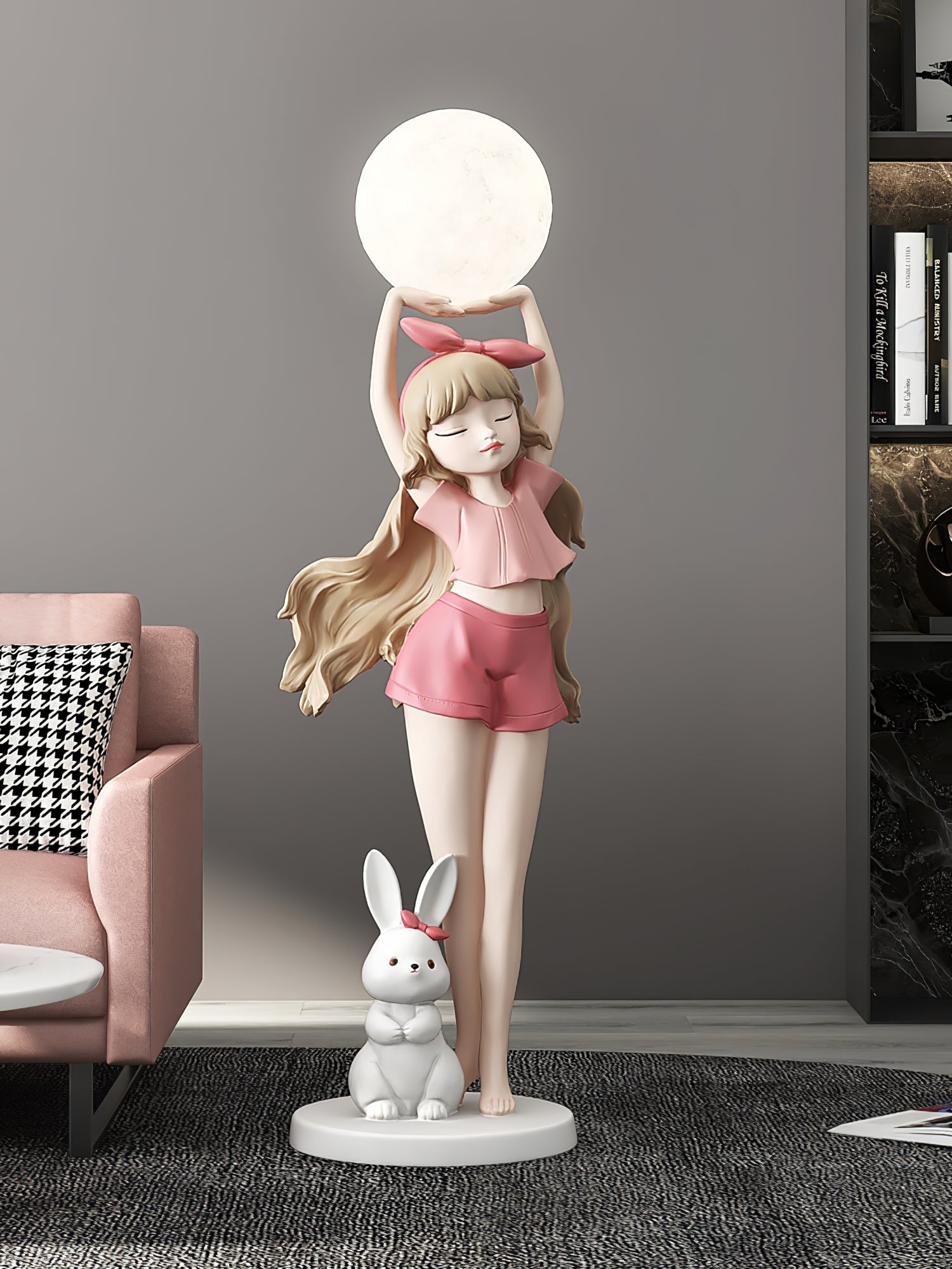 Elegant Ballet Girl Floor Lamp - Adjustable LED Dancer Light for Bedroom, Living Room & Nursery - Perfect for Kids Room Decor & Dance Studio Lighting