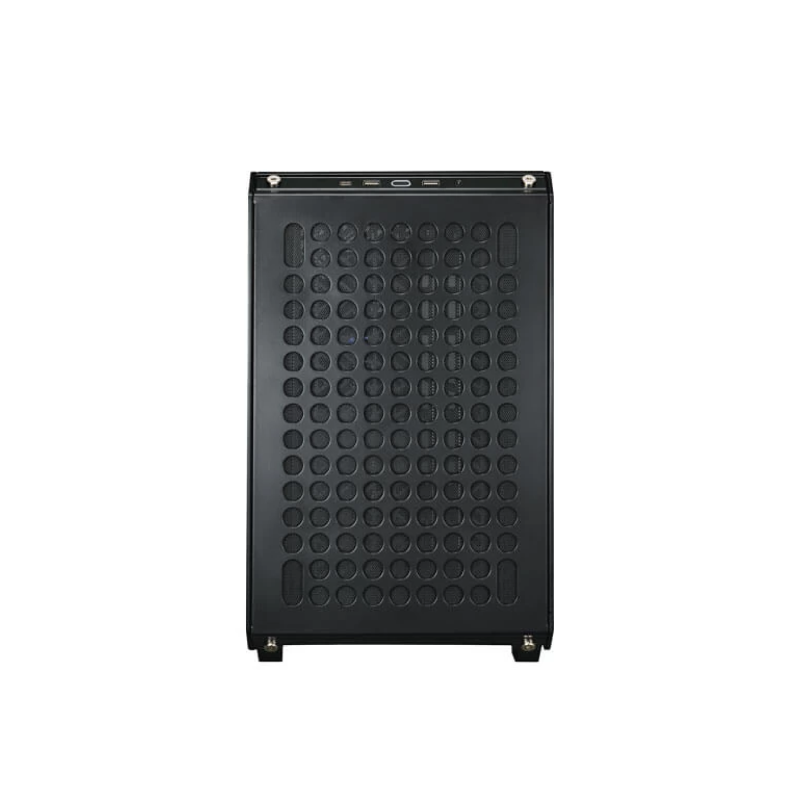 Cooler Master Q500 KGNN S01 Cm Qube 500 ATX Mid Tower PC Case with Tempered Glass Side Panel - Black | High Airflow Gaming Computer Case for Custom Builds & RGB Setups