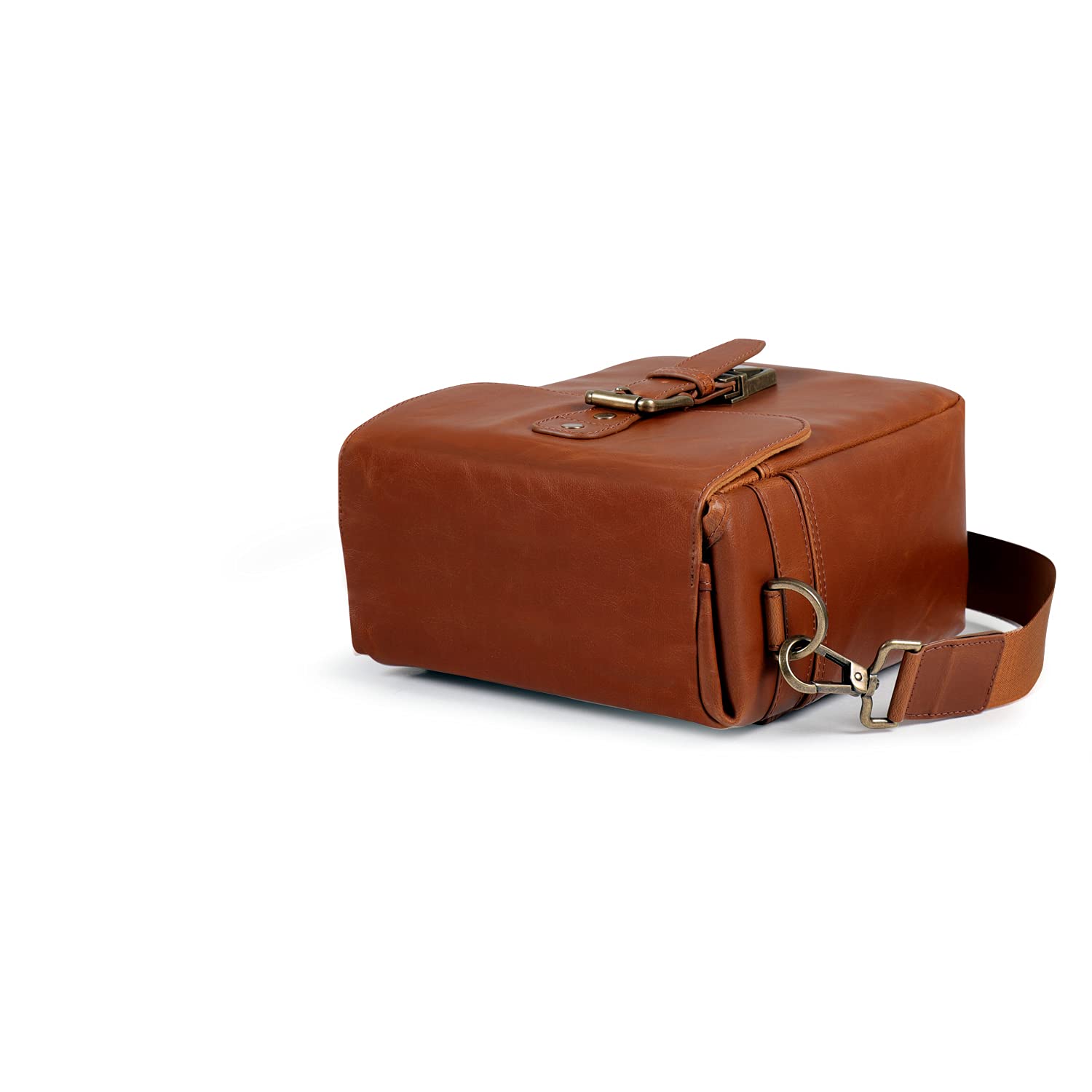 Premium MegaGear Genuine Leather Camera Messenger Bag - Durable & Stylish Crossbody Bag for DSLR, Mirrorless Cameras - Perfect for Travel, Photography & Everyday Use