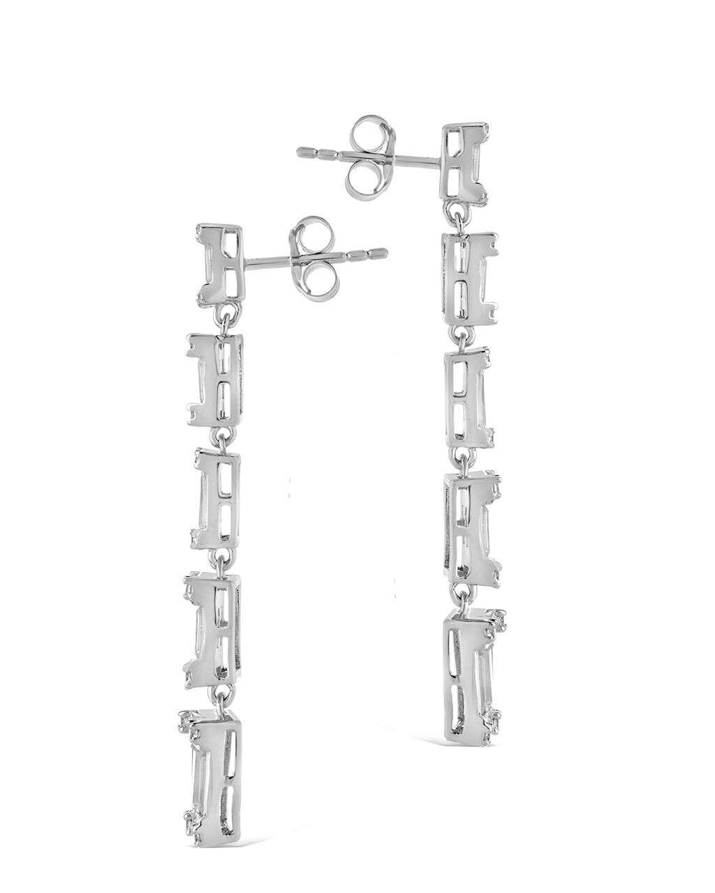 Penelope CZ Drop Stud Earrings - Sparkling Cubic Zirconia Dangle Earrings for Women, Elegant Party & Wedding Jewelry Gift