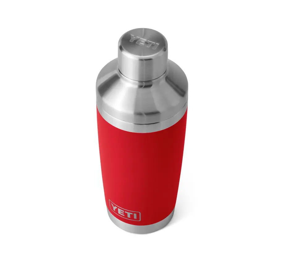 20 oz Rambler Cocktail Shaker - Insulated Stainless Steel Bar Tool for Mixing Drinks | Perfect for Home Bars, Cocktail Parties & Professional Bartenders (Rescue Red)