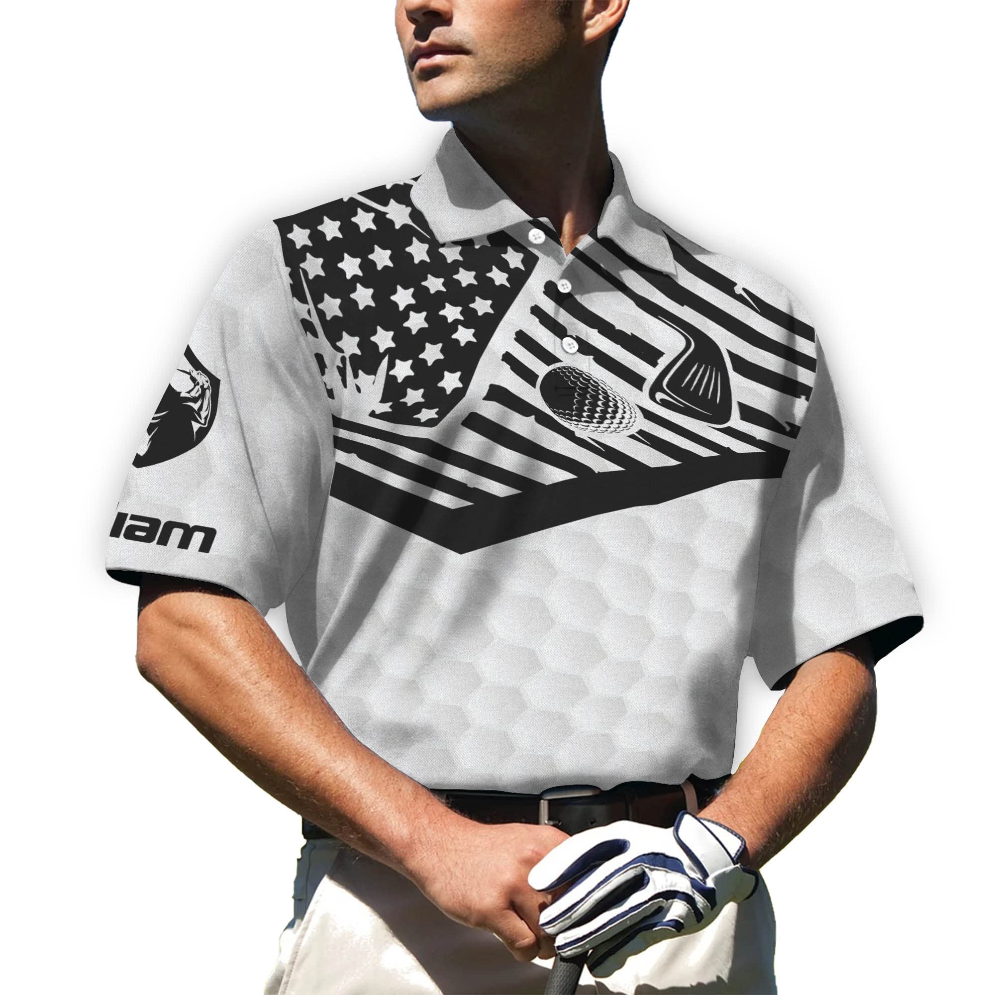 Custom Funny Golf Polo Shirts for Men - Breathable Short Sleeve Dry Fit Performance Shirt | Perfect for Golf Tournaments, Casual Wear & Father's Day Gifts