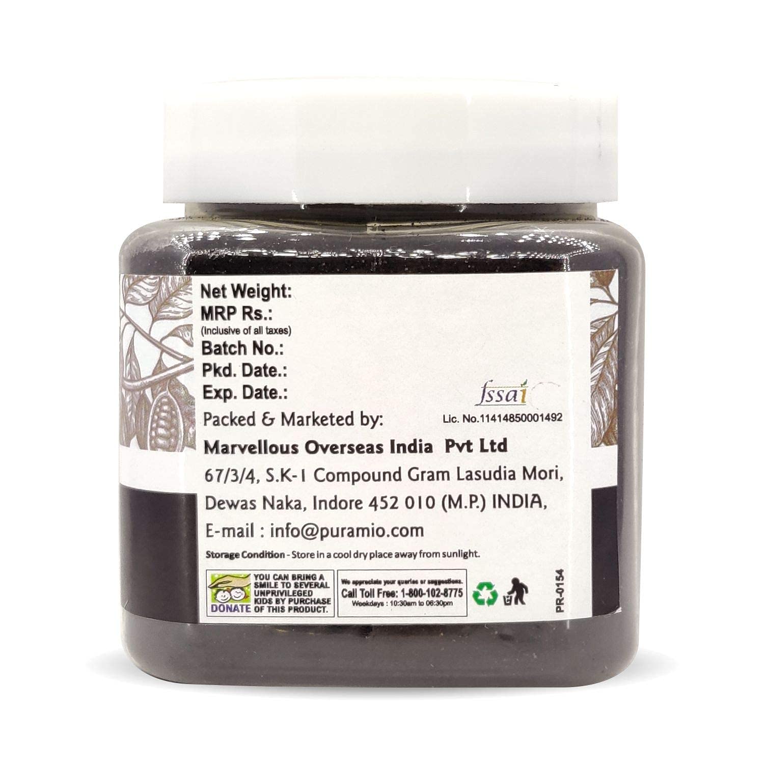 Premium Organic Black Magic Cocoa Powder - 200g | Rich Antioxidant Superfood for Baking, Smoothies & Healthy Hot Chocolate | USDA Certified, Non-GMO, Gluten-Free