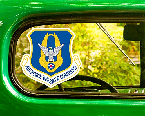 2 Pack AIR Force Reserve Command Decals Stickers 5.5x5.5 Inches - BOGO Deal for Car, Truck, Jeep, RV & 4x4 Vehicles - Perfect for Military Support, Vehicle Customization & Patriotic Display