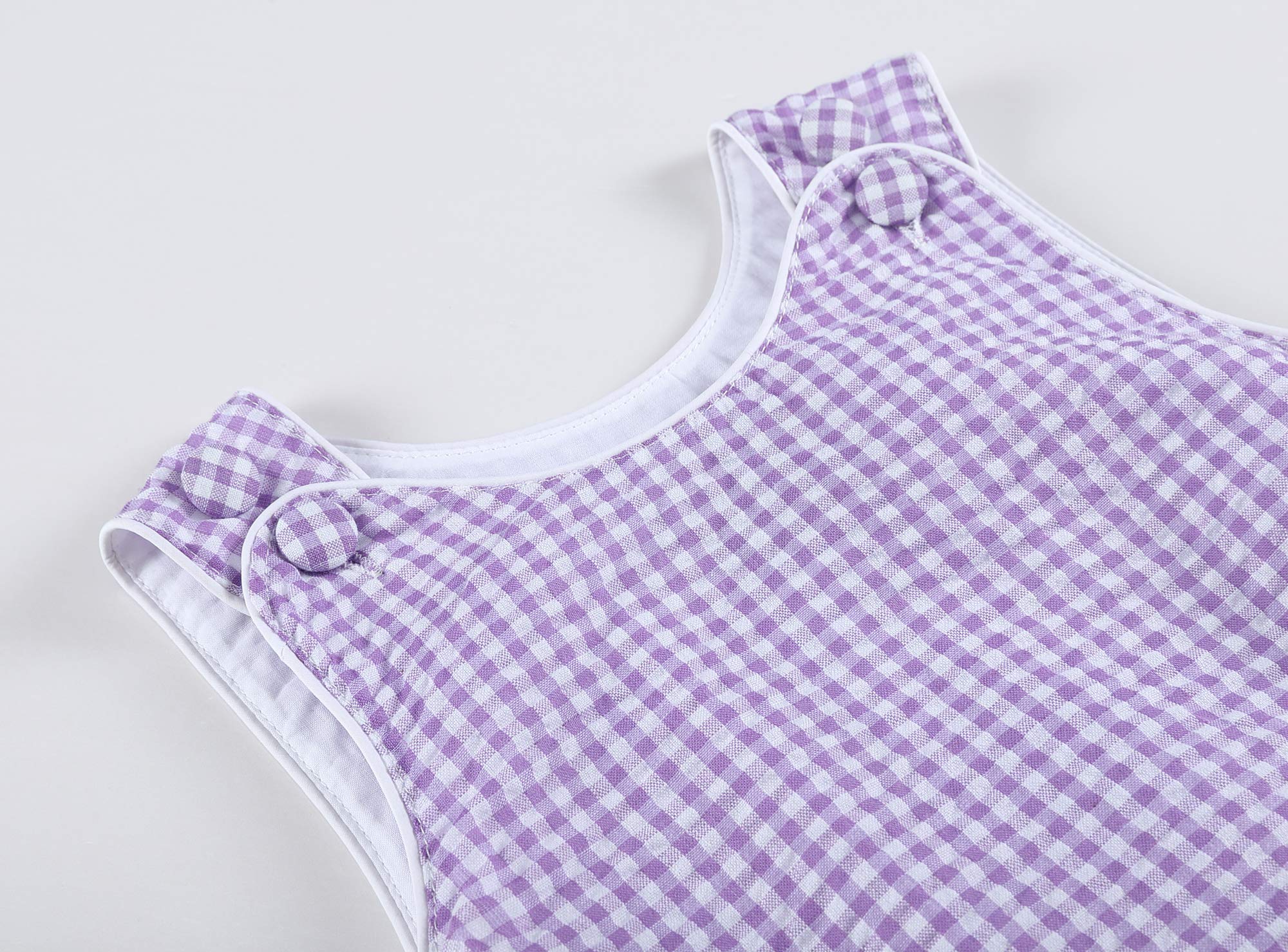 Lil Cactus Baby & Toddler Boys Girls Seersucker Gingham Bubble Romper One-Piece Outfit - Perfect for Summer Playdates, Beach Trips & Photo Shoots
