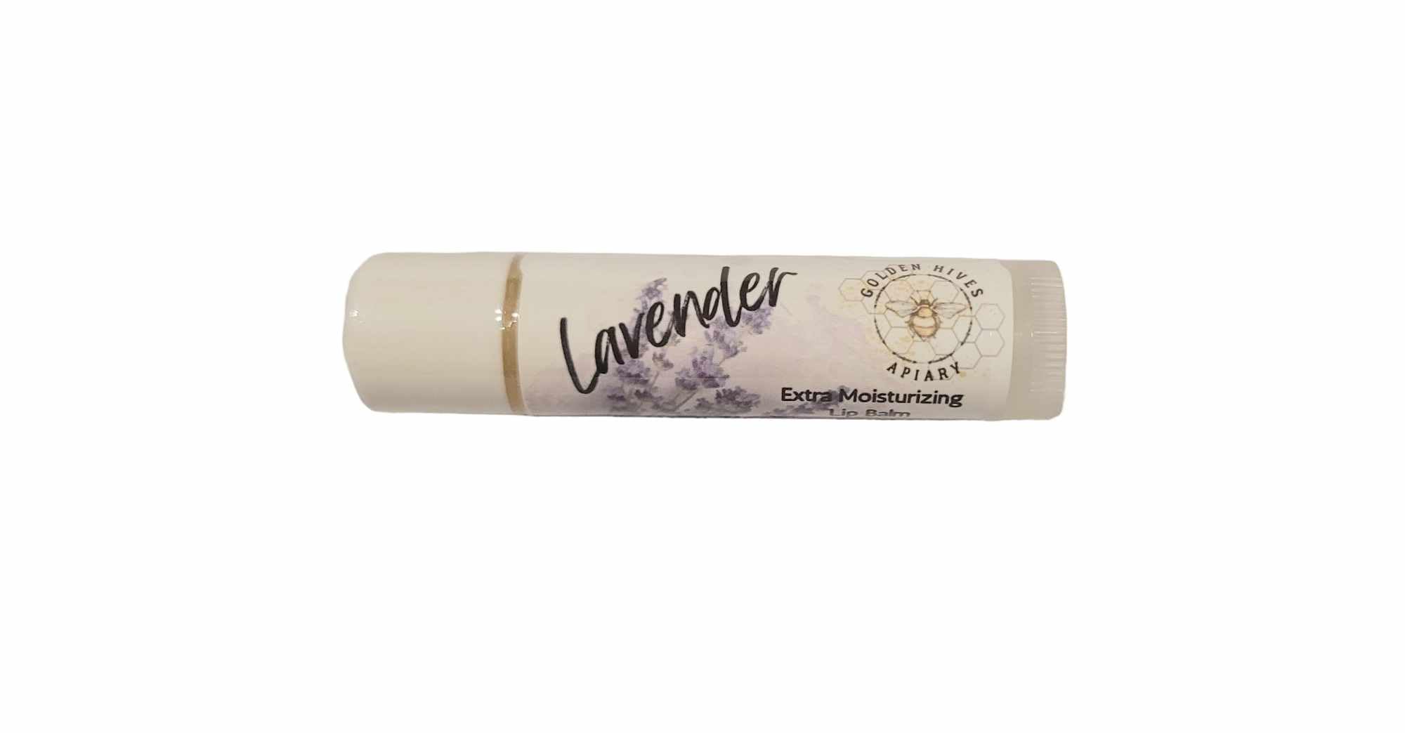 Golden Hives Apiary Moisturizing Lip Balm With Raw Beeswax & Organic Cocoa Butter - Lavender Scented, All-Natural, Vegan (Pack of 3) | Hydrating Lip Care for Dry, Chapped Lips | Perfect for Winter, Outdoor Activities & Daily Use