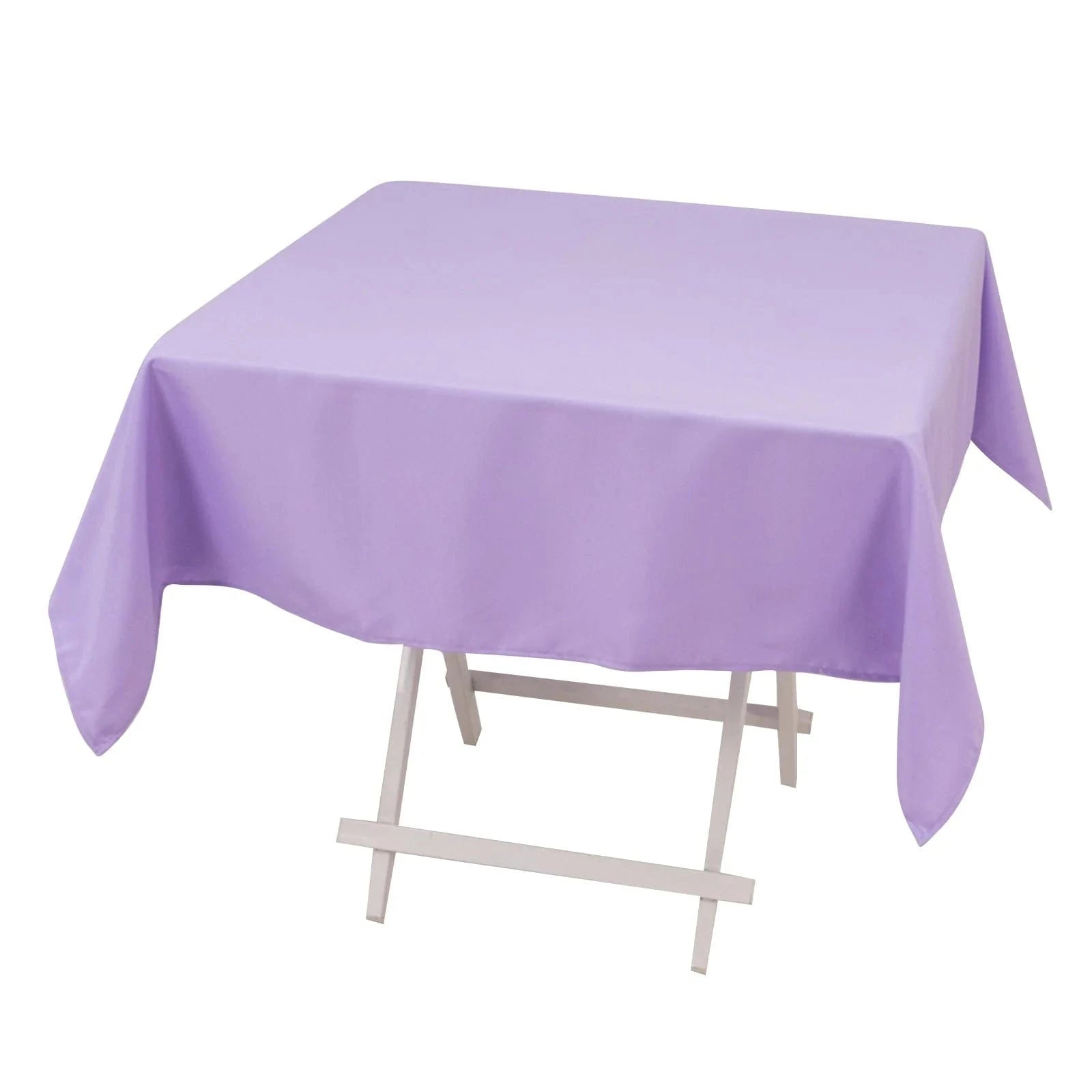 54x54 Inch Premium Square Polyester Tablecloth - Wrinkle & Stain Resistant - Perfect for Dining Tables, Parties, Weddings & Events