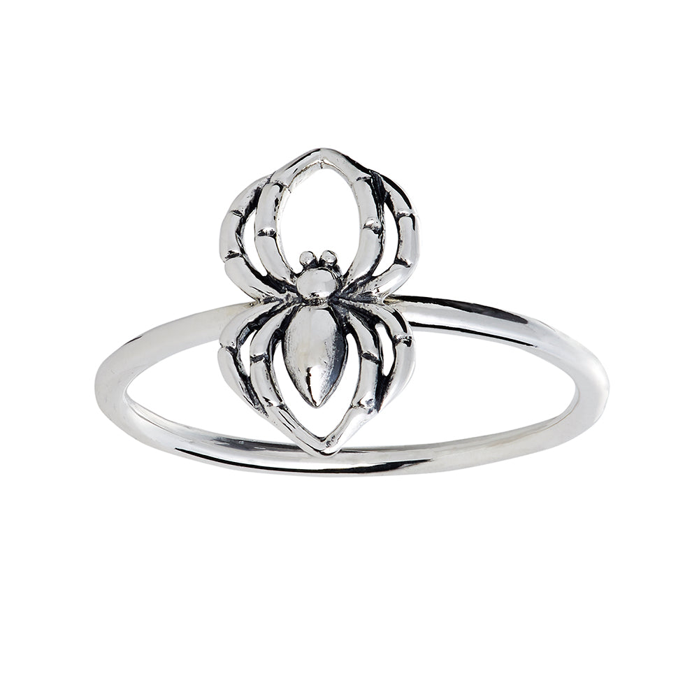 Black Widow Spider Ring - Gothic Jewelry for Women, Halloween Costume Accessory, Cosplay & Everyday Wear - Perfect for Parties, Themed Events & Dark Fashion