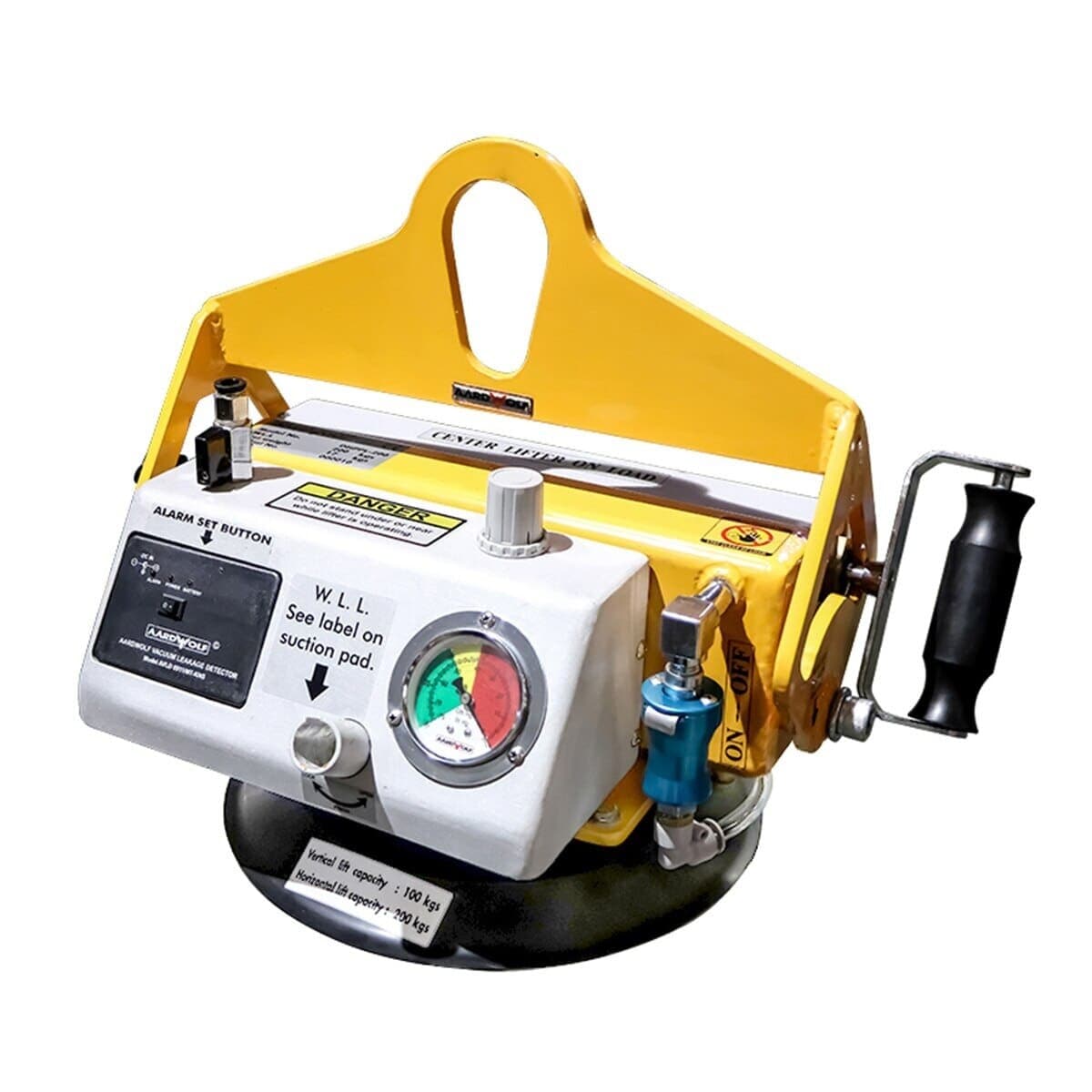 Aardwolf AVLHP240/480 Hand Pump Vacuum Lifter - Portable Suction Cup Lifting Tool for Glass, Tiles, and Smooth Surfaces - Perfect for Construction, Renovation, and DIY Projects