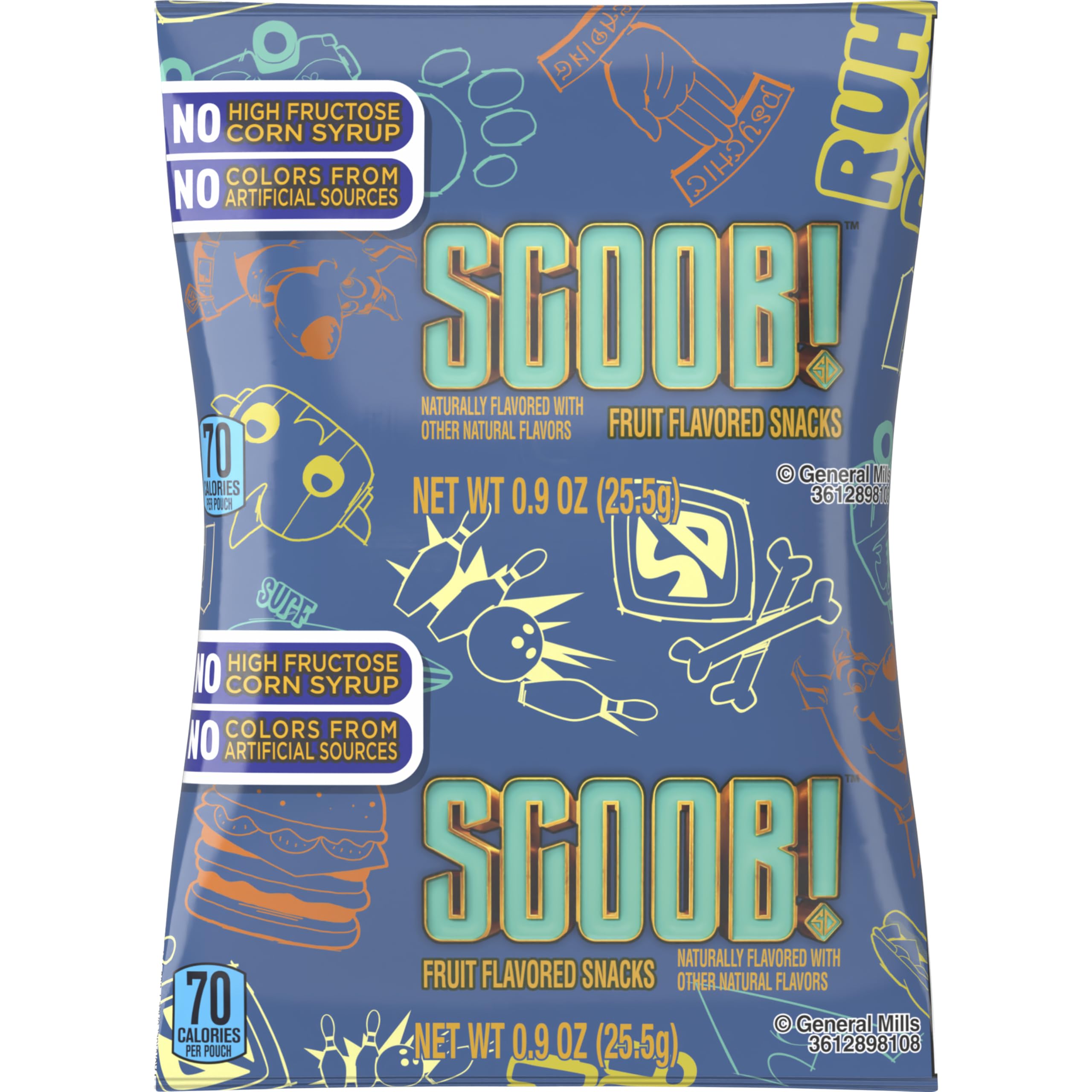 Betty Crocker Scooby Doo Fruit Snacks - 0.9 Oz (96 Count) | Healthy Kids Snacks for Lunch Box, School, Parties & On-The-Go