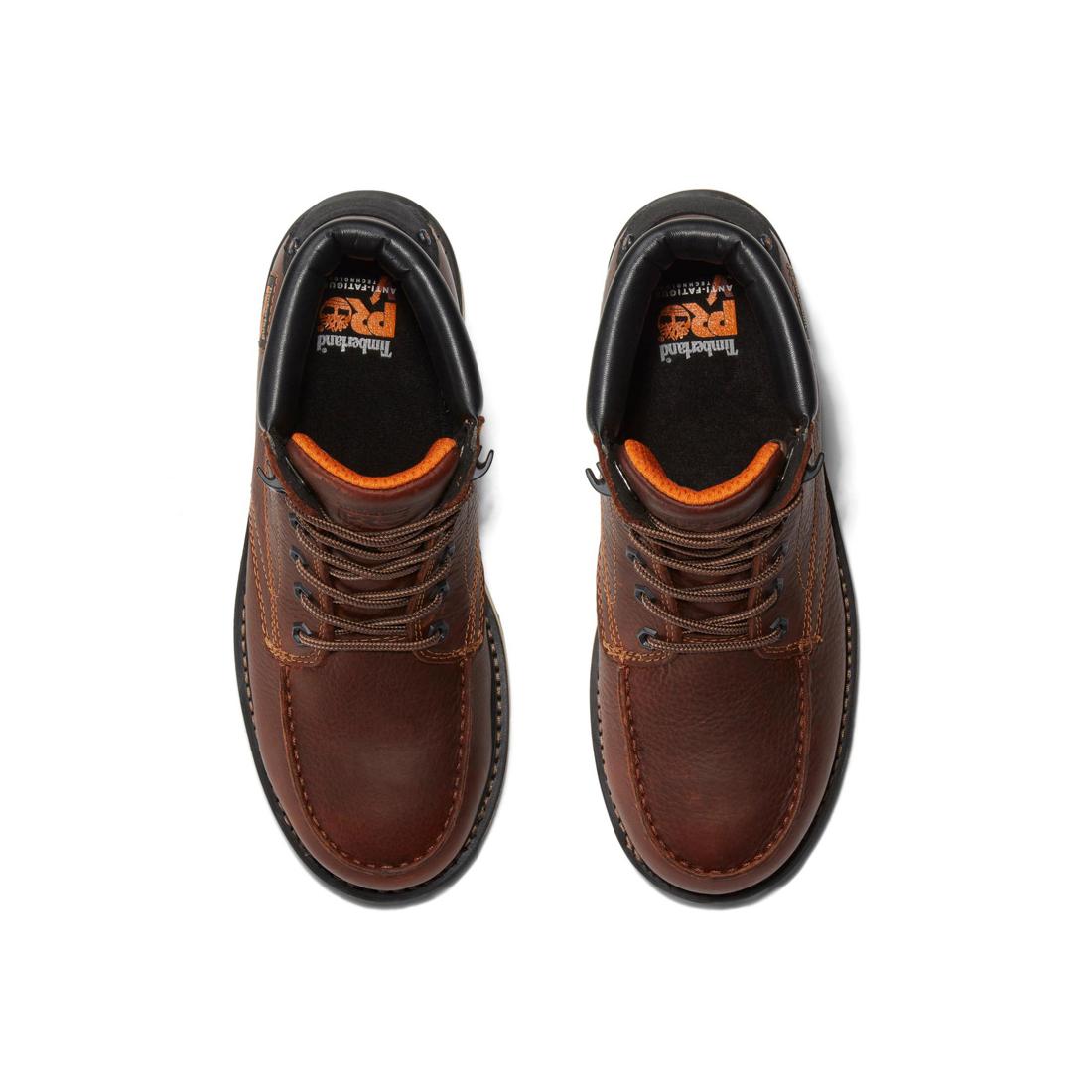 Gridworks 6 Inch Alloy Toe Waterproof Work Boot Brown