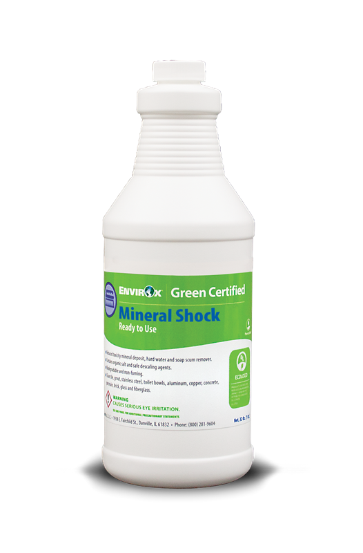 EnvirOx Mineral Shock Cleaner RTU - 32oz (12/cs) | Heavy-Duty Degreaser & Sanitizer for Commercial Kitchens, Restaurants & Food Processing | EPA-Registered & No-Rinse Formula