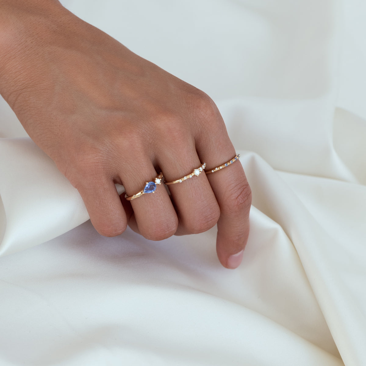 Midnight Blue Sapphire Ring for Women - Elegant Sterling Silver Jewelry Gift for Birthday, Anniversary & Valentine's Day - Perfect for Evening Parties, Date Nights & Special Occasions
