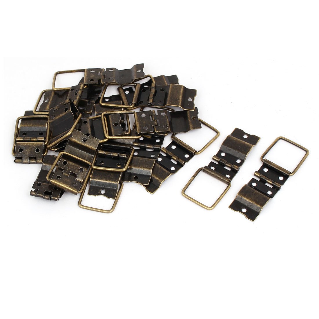 uxcell 20PCS 38mm x 21mm Wooden Jewelry Box Cabinet Hinges - Rotatable Support Hinges for DIY Jewelry Boxes, Cabinets & Small Wooden Furniture Projects