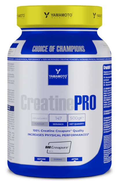 CreatinePro Creapure® 500g - Pure Creatine Monohydrate Powder for Muscle Growth & Strength | Gym Supplements for Athletes & Bodybuilders | Pre/Post Workout Recovery