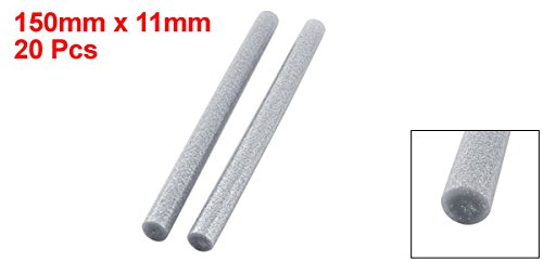 20Pcs Silver Glitter Hot Glue Sticks 11mm x 150mm for DIY Crafts, Home Repairs & Arts Projects - High Temperature Electric Glue Gun Sticks for Strong Bonding
