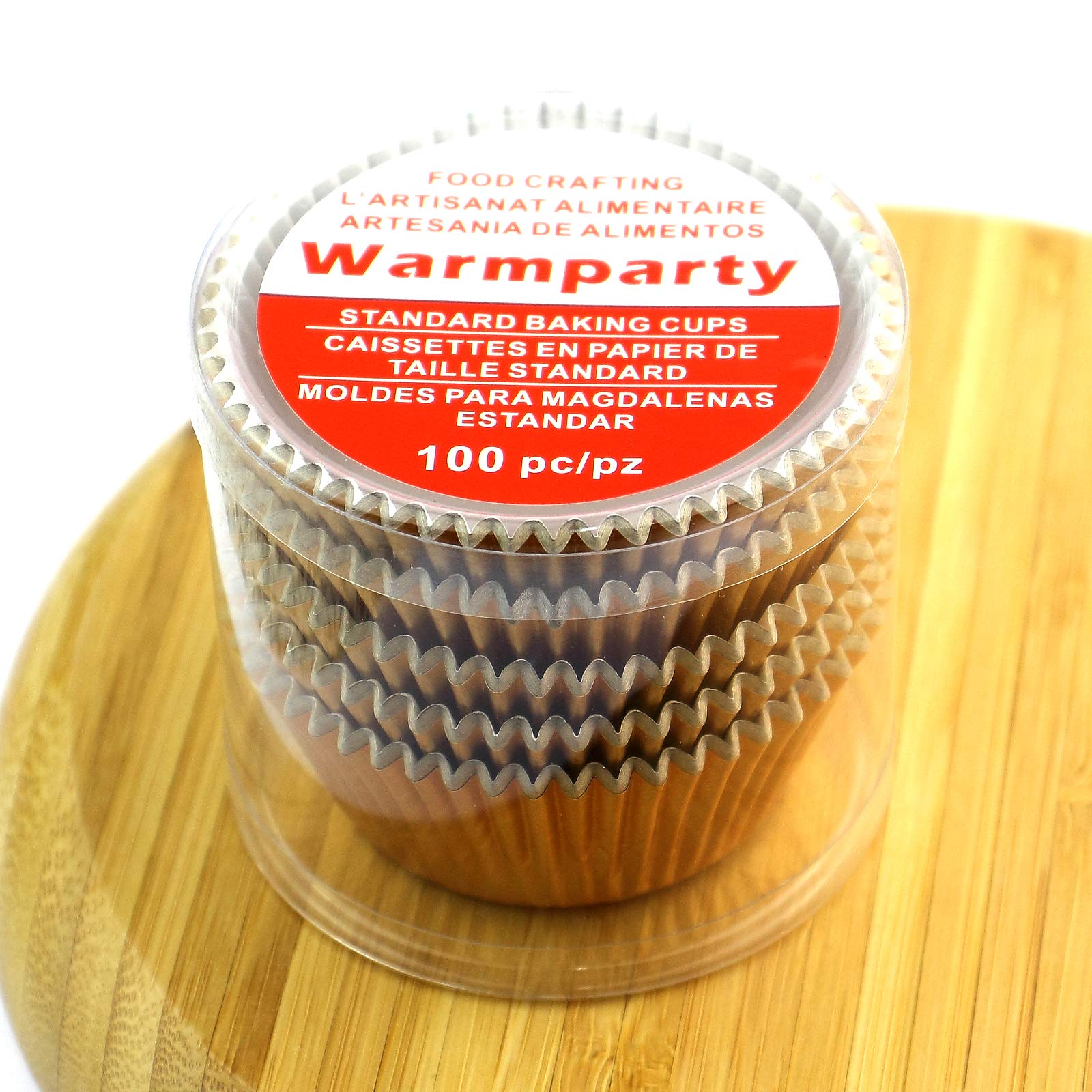 Premium Gold Foil Baking Cups - Standard Size Muffin & Cupcake Liners (100 Count) - Perfect for Birthday Parties, Baby Showers & Holiday Baking
