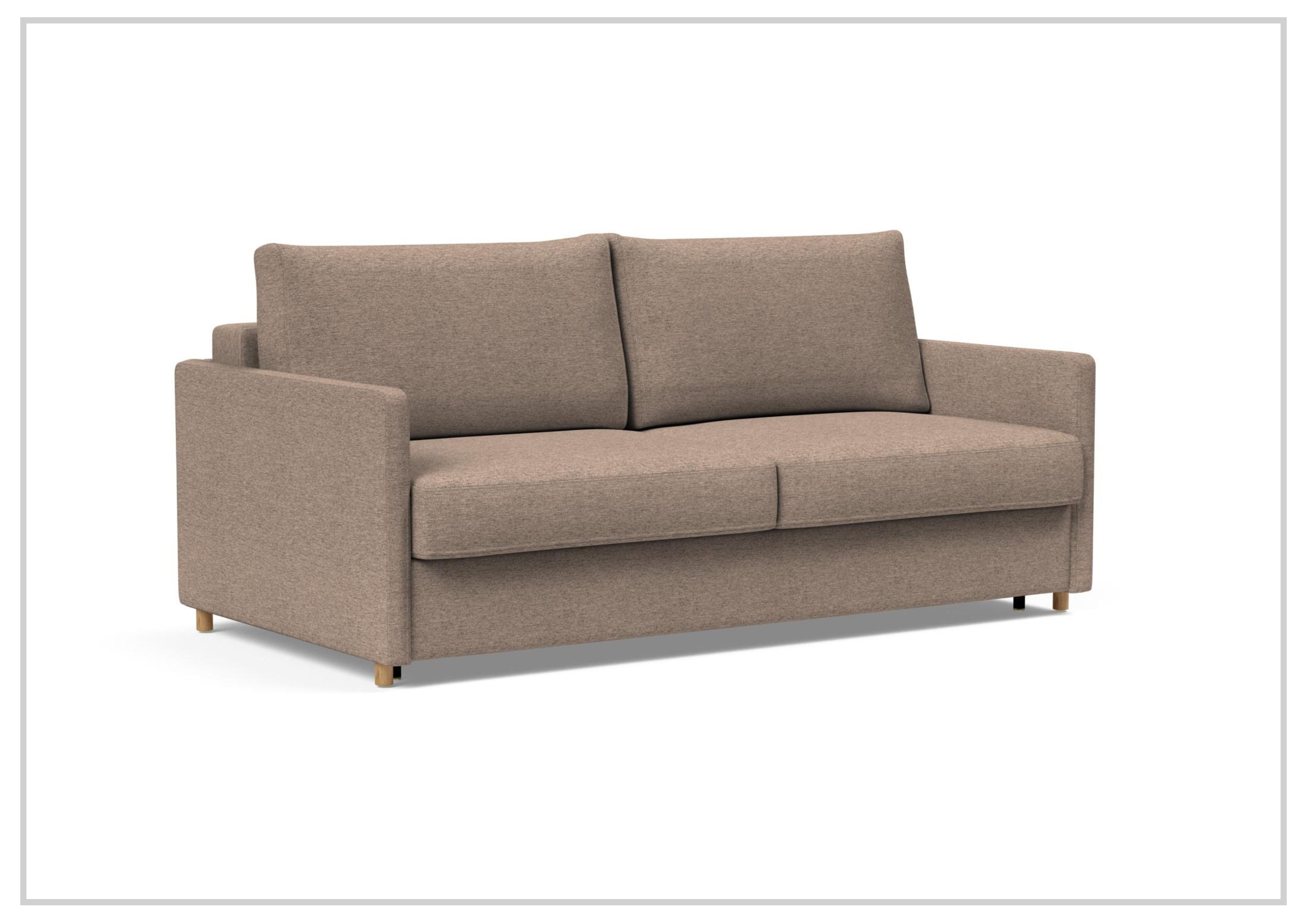 Innovation Living Neah Fabric 2-Seater King Size Sleeper Sofa Bed - Convertible Comfort for Small Spaces & Guest Rooms