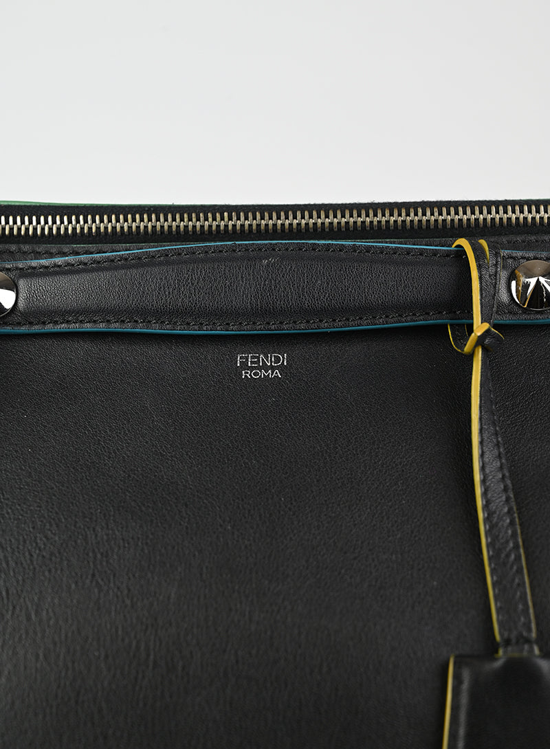 Fendi Black Leather By The Way Handbag for Women - Stylish Designer Purse for Work, Travel & Everyday Use