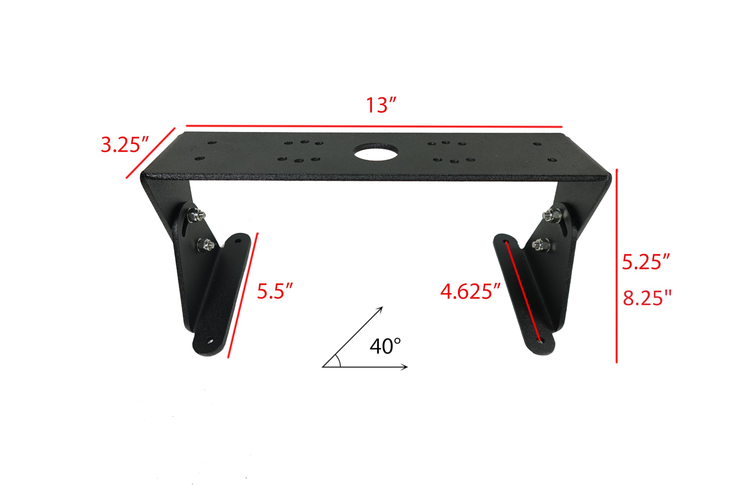 5 Inch Universal Adjustable Fish Finder Mount - Waterproof GPS Fishfinder Bracket for Kayak, Boat & Ice Fishing Electronics - Perfect for Humminbird, Garmin & Lowrance Devices