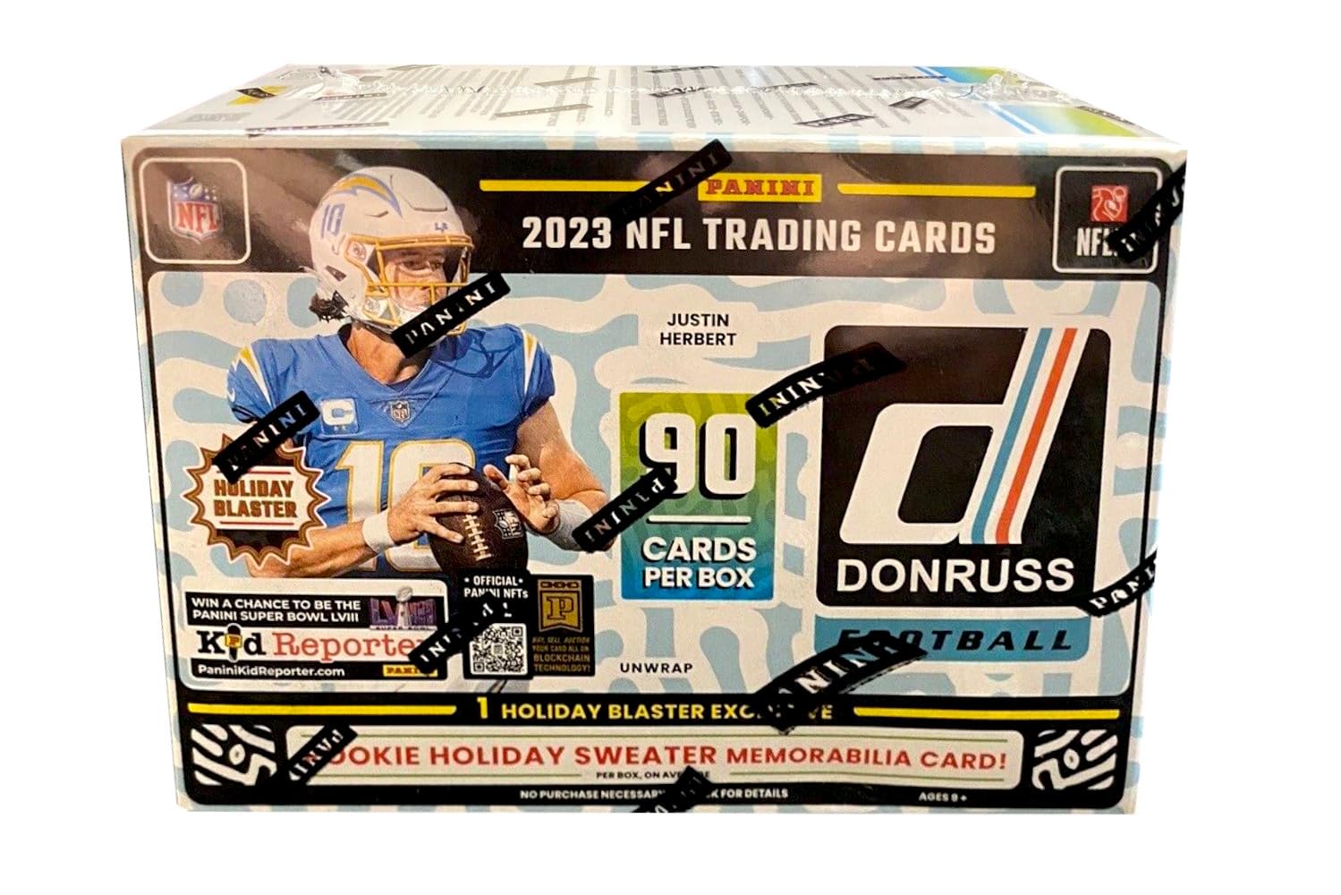 2023 Panini NFL Donruss Holiday Blaster Box - 60 Football Trading Cards with Rookie Cards & Star Players | Best for Collectors, Fantasy Sports Fans & Gift Ideas | Perfect for Christmas, Birthday & Game Day Gifts | Great for Trading, Displaying & Fantasy Football Drafts | Ideal for Sports Memorabilia Collections, Fantasy League Draft Parties & NFL Fan Gift Exchanges
