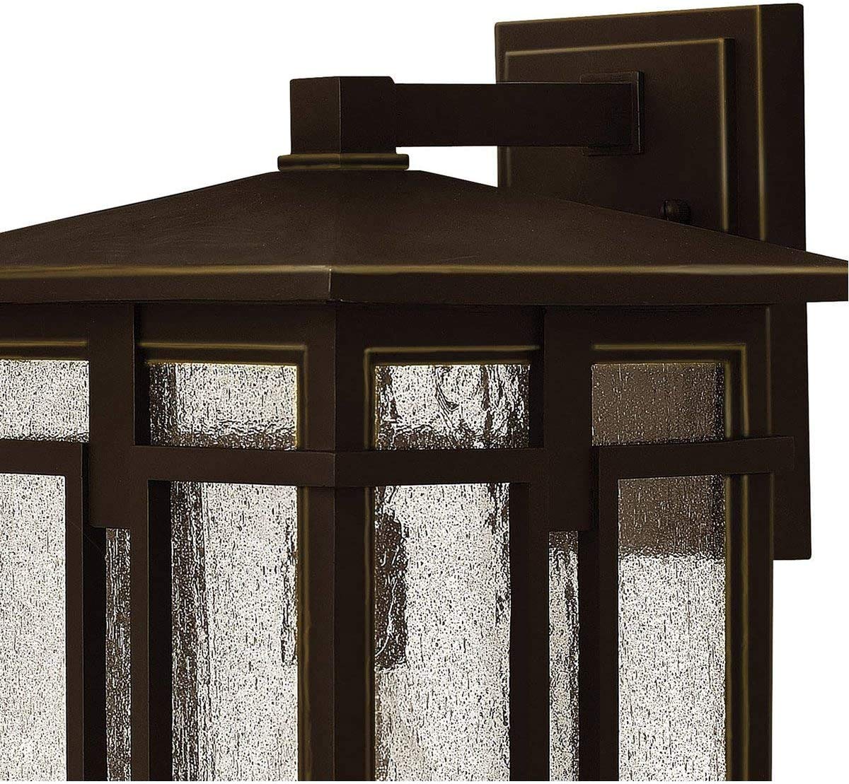 Hinkley Tucker Collection One Light Medium Outdoor Wall Mount in Oil Rubbed Bronze - Perfect for Porch, Patio, and Exterior Entryway Lighting