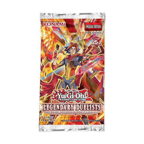 Yu-Gi-Oh! TCG Legendary Duelists: Soulburning Volcano Booster Pack | Collectible Trading Cards for Competitive Play & Casual Gaming