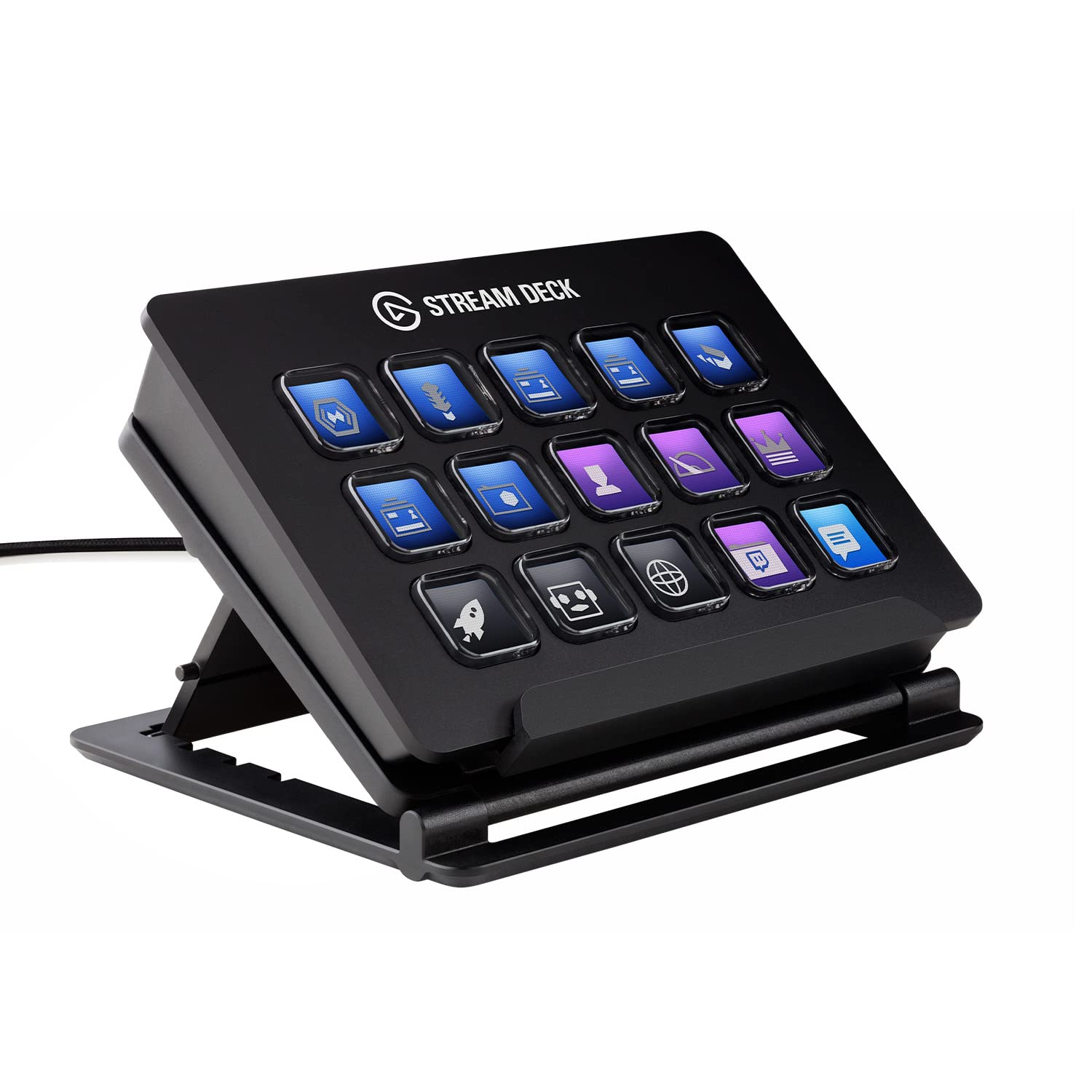 Elgato Stream Deck Classic - 15 Key Live Streaming Controller with Customizable LCD Buttons & Adjustable Stand | Compatible with OBS Studio, Streamlabs, Twitch, YouTube | Perfect for PC/Mac Gamers, Content Creators & Live Streamers