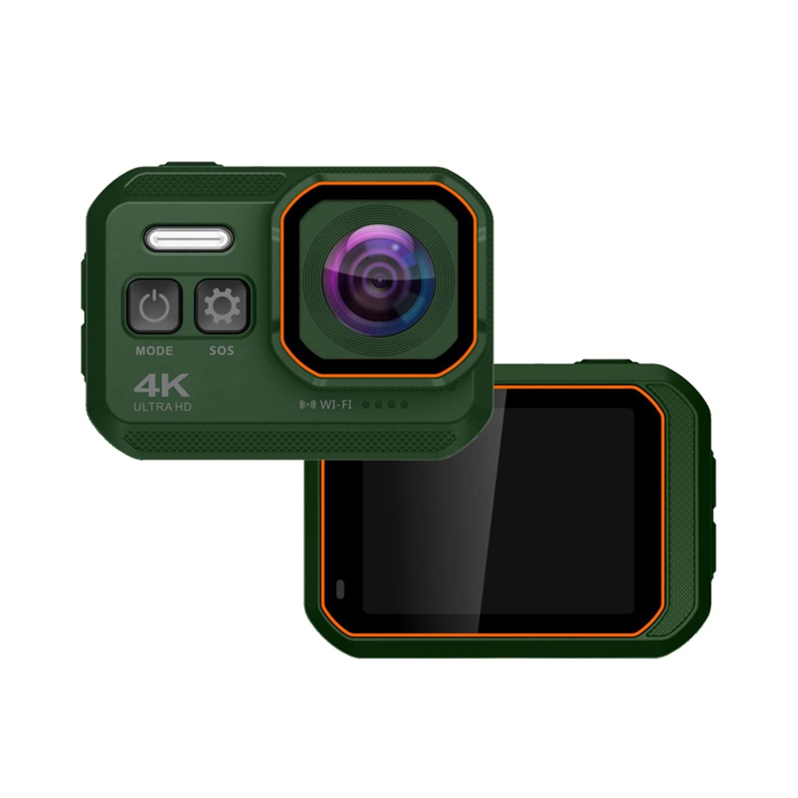 4K Waterproof Action Camera with 16MP & 60fps - Stabilized Helmet Cam for Motorcycle, Sports, Underwater Videos - Includes 16GB SD Card - Perfect for Vlogging, Adventure Travel & Extreme Sports