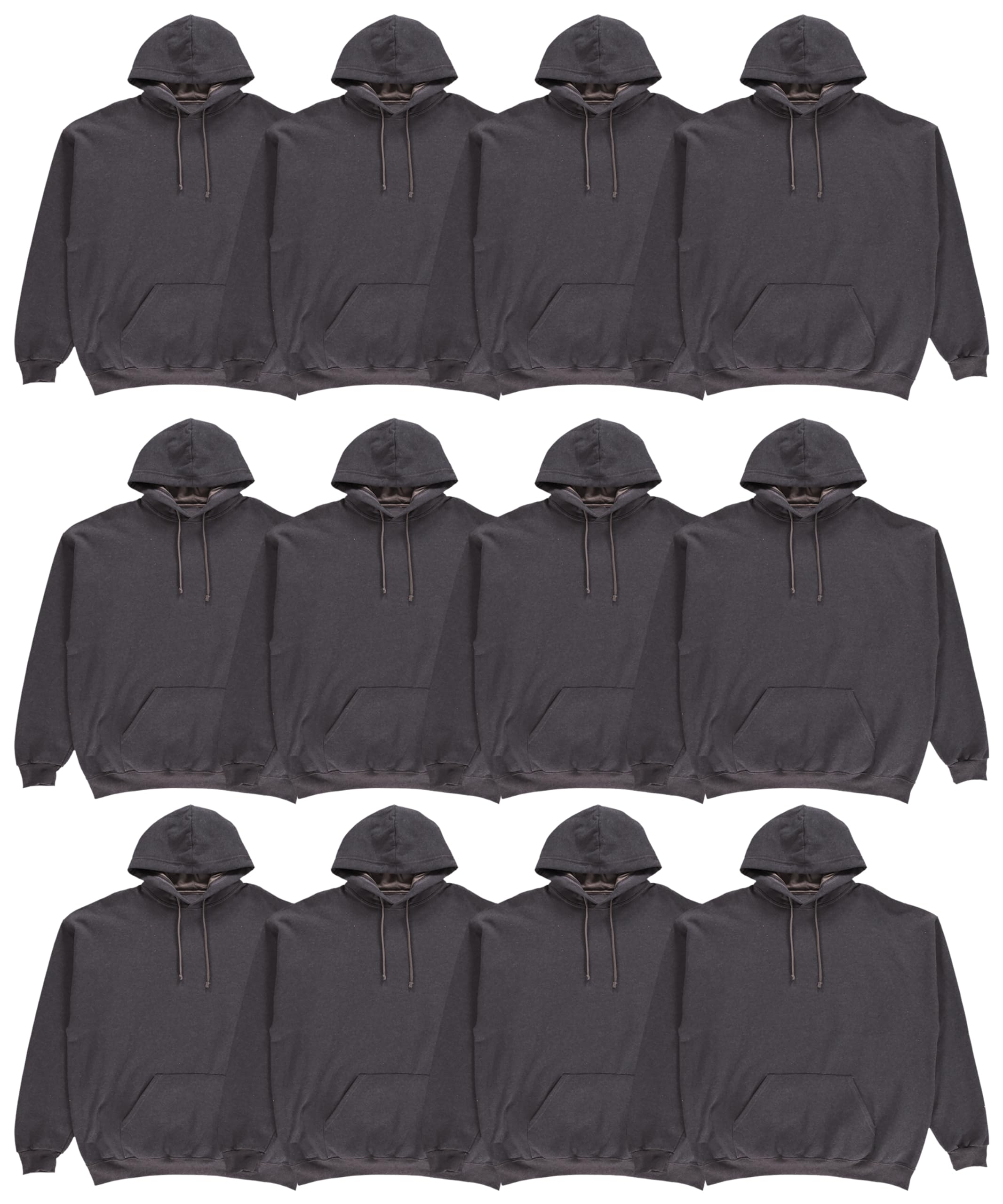 BILLIONHATS Men's Cotton Blend Hoodie Sweatshirt - Bulk Wholesale Pullover for Adults | Casual Wear, Street Fashion, Gym & Lounge Comfort