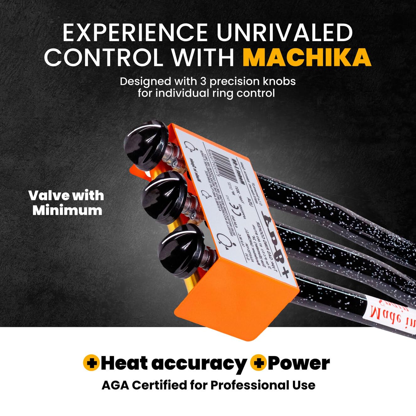 Professional Machika L-70 Butane/Propane Burner - 4 Ring Outdoor Gas Stove with Ceramic Coating | Heavy Duty Paella Pan Burner for Restaurants, Camping & Backyard Cooking | Fits 39 Inch Pans | Perfect for Outdoor Events, BBQs & Large Group Gatherings