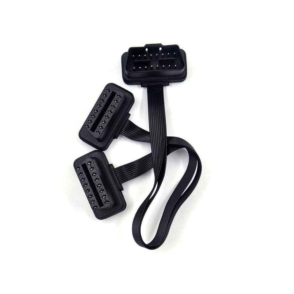 OBDII Splitter - Dual Port OBD2 Adapter for Car Diagnostics & Tuning - Compatible with OBD2 Scanners & Devices - Perfect for Mechanics & DIY Auto Enthusiasts