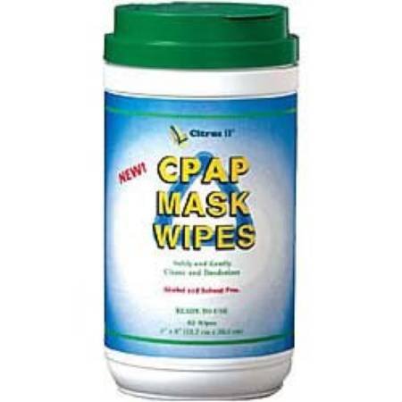 **Citrus II CPAP Mask Cleaning Wipes - 62 Count Canister (Case of 12) | Gentle & Effective CPAP Mask Cleaner for Sleep Apnea & Respiratory Therapy | Travel-Friendly & Hypoallergenic**