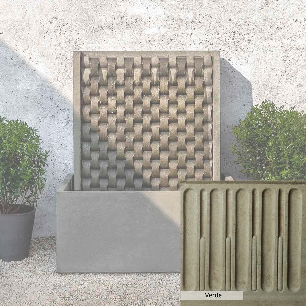 Campania International Large M Weave Outdoor Fountain - Elegant Garden Water Feature for Patio, Yard & Landscape Decor