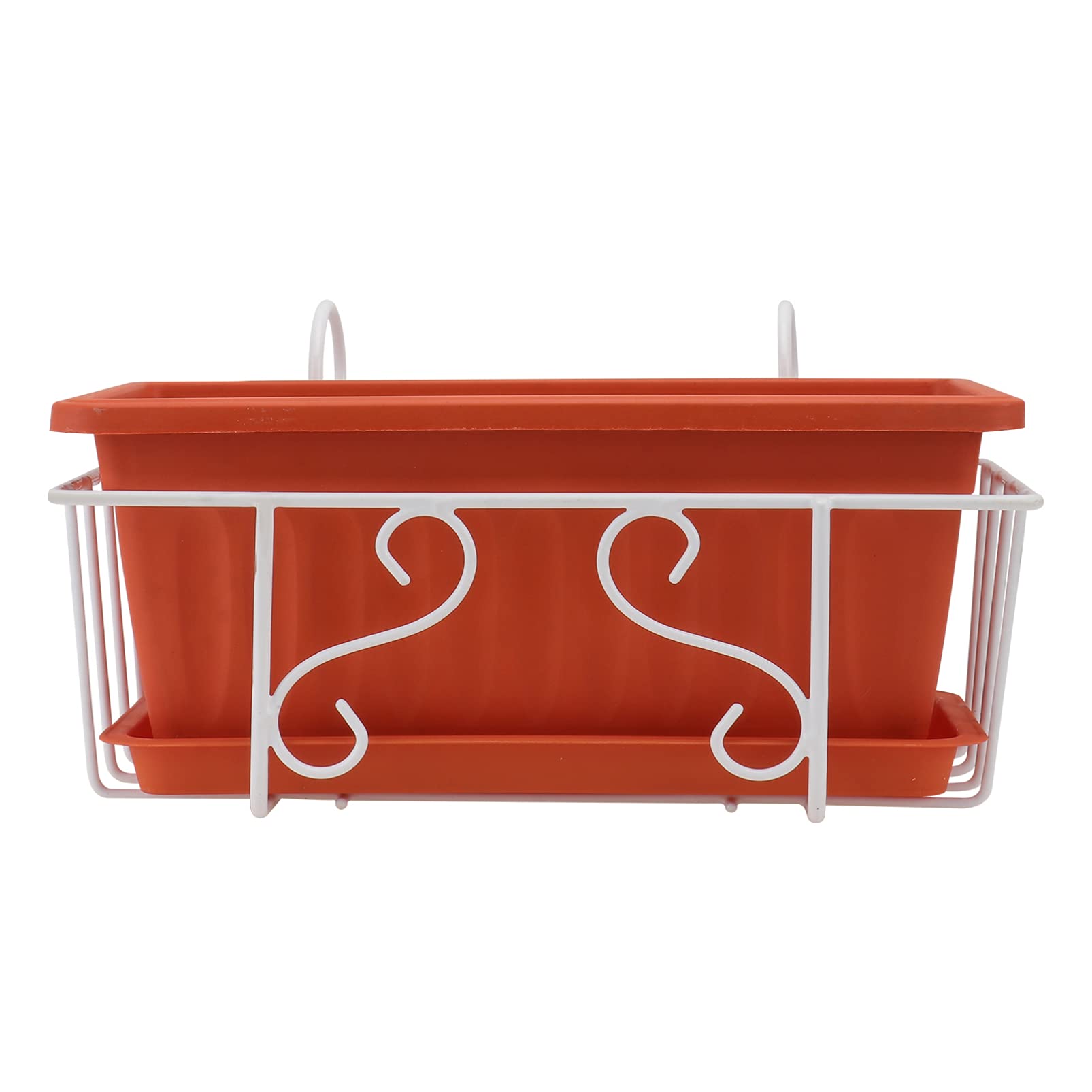 Hemoton 1 Set Plastic Hanging Flower Pot for Vegetables & Plants - Multi-Functional Balcony Railing Planter, Gardening Supplies for Indoor & Outdoor Use - Perfect for Small Space Gardening, Vertical Gardens & Urban Balconies