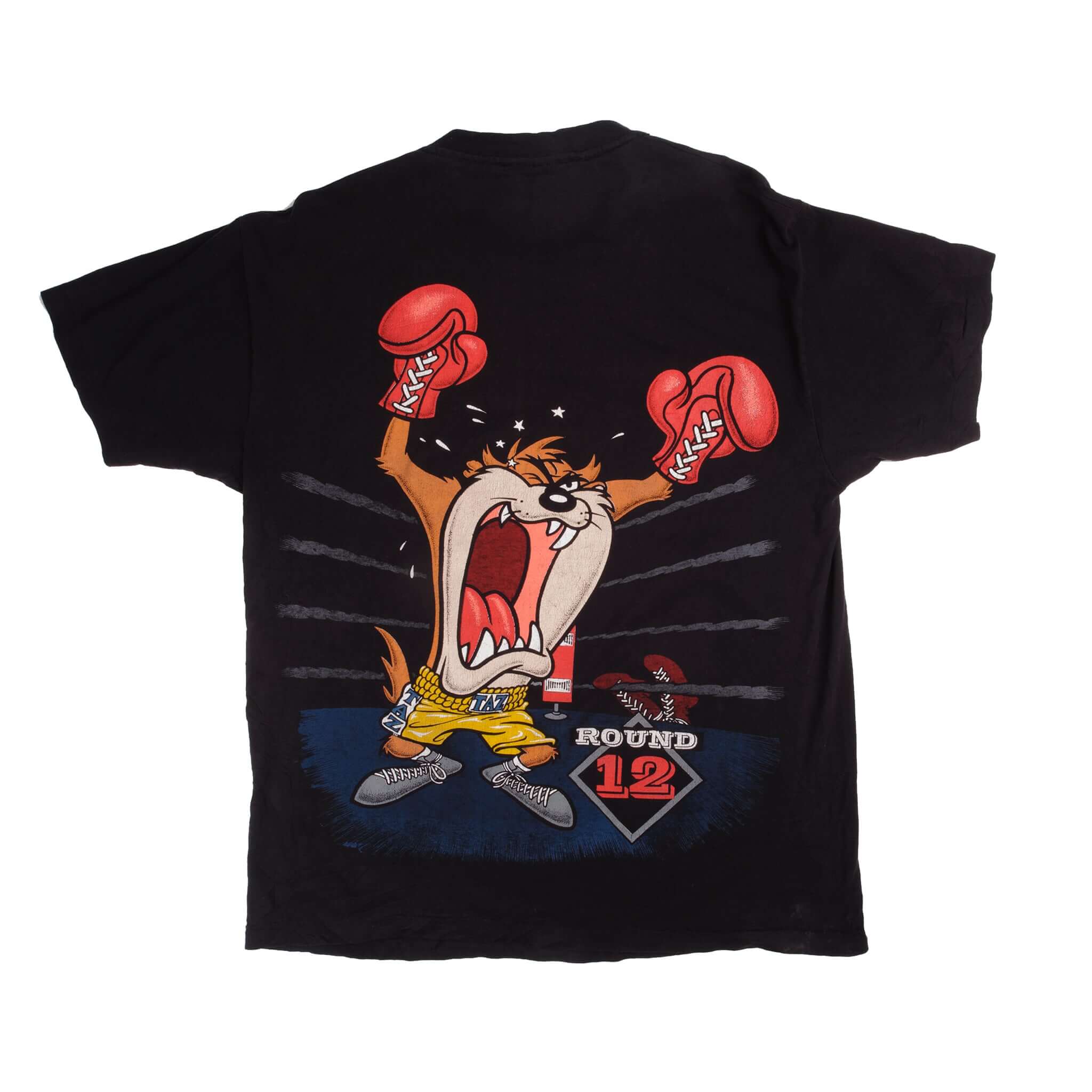 Vintage Looney Tunes Boxing Taz T-Shirt XL 1993 Retro Cartoon Graphic Tee - Made in USA - Perfect for Casual Wear, Gift Giving & Collectors
