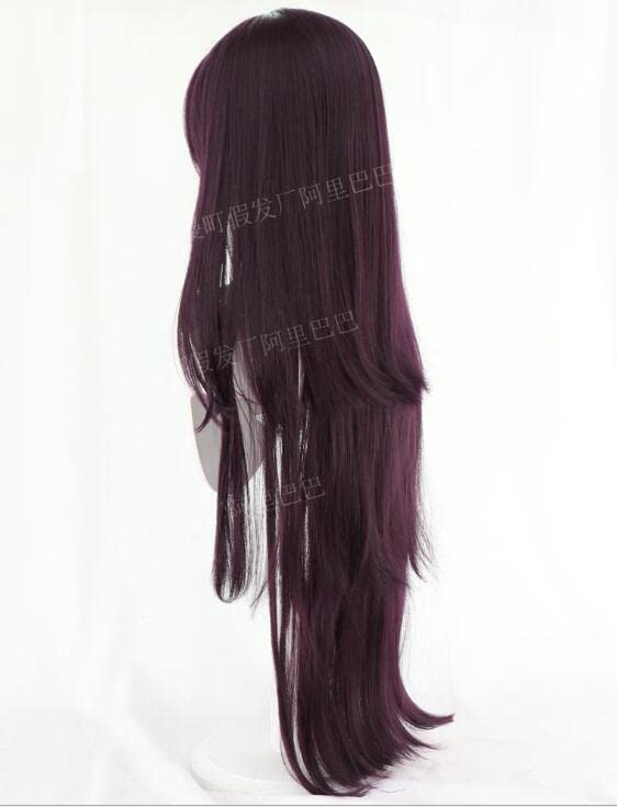 Purple Long Wig for Cosplay - Anime Dangan Ronpa Tsumiki Mikan Costume Wig | Heat Resistant Synthetic Hair for Women | Perfect for Cosplay, Halloween, and Anime Conventions