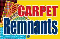 Vinyl Window Sign for Carpet Remnants - Durable Adhesive Decal for Storefronts & Sales - Perfect for Retail Displays, Clearance Events & Flooring Businesses