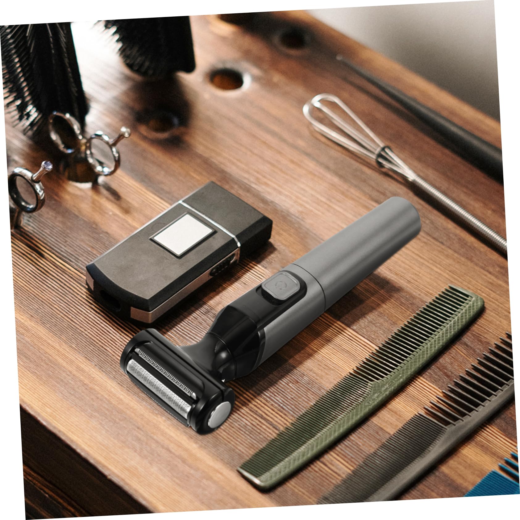 **Healeved Cordless Electric Shaver & Trimmer for Men – Rechargeable Face & Body Hair Removal – Black ABS Design – Perfect for Travel, Gym & Daily Grooming**
